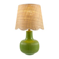Modern European furniture - Scalloped Beige Jute Table Lamp - www.oroatrade.com
