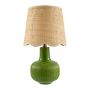 Modern European furniture - Scalloped Beige Jute Table Lamp - www.oroatrade.com