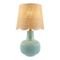 Modern European furniture - Scalloped Beige Jute Table Lamp - www.oroatrade.com