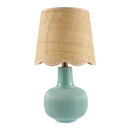 Modern European furniture - Scalloped Beige Jute Table Lamp - www.oroatrade.com