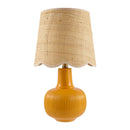 Modern European furniture - Scalloped Beige Jute Table Lamp - www.oroatrade.com