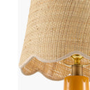 Modern European furniture - Scalloped Beige Jute Table Lamp - www.oroatrade.com