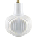 Modern European furniture - Reeded Ceramic Accent Table Lamp - www.oroatrade.com
