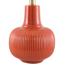 Modern European furniture - Reeded Ceramic Accent Table Lamp - www.oroatrade.com