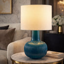 Modern European furniture - Reeded Ceramic Accent Table Lamp - www.oroatrade.com