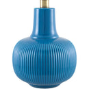 Modern European furniture - Reeded Ceramic Accent Table Lamp - www.oroatrade.com