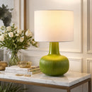 Modern European furniture - Reeded Ceramic Accent Table Lamp - www.oroatrade.com