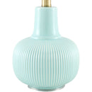 Modern European furniture - Reeded Ceramic Accent Table Lamp - www.oroatrade.com
