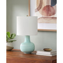 Modern European furniture - Reeded Ceramic Accent Table Lamp - www.oroatrade.com