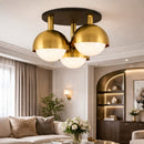 Hospitality furniture - Gold Dome 3-Light Ceiling Lamp - www.oroatrade.com