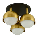 Hospitality furniture - Gold Dome 3-Light Ceiling Lamp - www.oroatrade.com