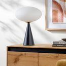 Modern European furniture - Oval White Glass Table Lamp - www.oroatrade.com