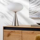 Modern European furniture - Oval White Glass Table Lamp - www.oroatrade.com