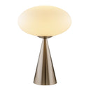 Modern European furniture - Oval White Glass Table Lamp - www.oroatrade.com