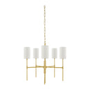 Hospitality furniture - White Linen 5-Light Pendant Lamp - www.oroatrade.com