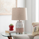 Contract furniture - Geometric Patterned Ceramic Table Lamp - www.oroatrade.com