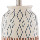 Contract furniture - Geometric Patterned Ceramic Table Lamp - www.oroatrade.com