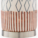 Contract furniture - Geometric Patterned Ceramic Table Lamp - www.oroatrade.com