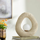 Hospitality furniture - Cream Organic-Shaped Table Lamp - www.oroatrade.com
