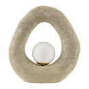 Hospitality furniture - Cream Organic-Shaped Table Lamp - www.oroatrade.com