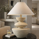 Hospitality furniture - White Tiered Accent Table Lamp - www.oroatrade.com