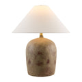Modern European furniture - White Linen Empire Table Lamp - www.oroatrade.com