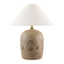 Modern European furniture - White Linen Empire Table Lamp - www.oroatrade.com