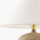 Modern European furniture - White Linen Empire Table Lamp - www.oroatrade.com