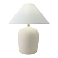 Modern European furniture - White Linen Empire Table Lamp - www.oroatrade.com