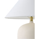 Modern European furniture - White Linen Empire Table Lamp - www.oroatrade.com