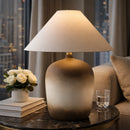 Modern European furniture - White Linen Empire Table Lamp - www.oroatrade.com