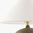 Modern European furniture - White Linen Empire Table Lamp - www.oroatrade.com
