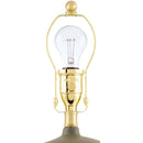 Modern European furniture - White Linen Empire Table Lamp - www.oroatrade.com