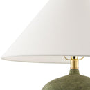 Modern European furniture - White Linen Empire Table Lamp - www.oroatrade.com
