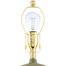 Modern European furniture - White Linen Empire Table Lamp - www.oroatrade.com