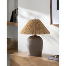 Modern European furniture - Seagrass Fibers Accent Table Lamp - www.oroatrade.com