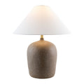 Modern European furniture - White Linen Empire Table Lamp - www.oroatrade.com