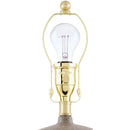 Modern European furniture - White Linen Empire Table Lamp - www.oroatrade.com
