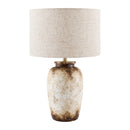 Hospitality furniture - Rustic Cream Cement Table Lamp - www.oroatrade.com