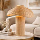 Contract furniture - Natural Rattan Accent Table Lamp - www.oroatrade.com