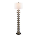 Modern European furniture - Plated Metallic Linen Floor Lamp - www.oroatrade.com