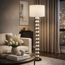 Modern European furniture - Plated Metallic Linen Floor Lamp - www.oroatrade.com