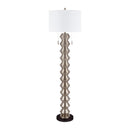 Modern European furniture - Plated Metallic Linen Floor Lamp - www.oroatrade.com