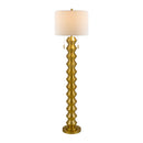 Modern European furniture - Plated Metallic Linen Floor Lamp - www.oroatrade.com