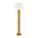 Modern European furniture - Plated Metallic Linen Floor Lamp - www.oroatrade.com
