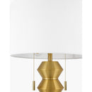 Modern European furniture - Plated Metallic Linen Floor Lamp - www.oroatrade.com