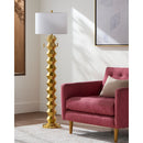 Modern European furniture - Plated Metallic Linen Floor Lamp - www.oroatrade.com
