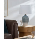 Contract furniture - Gradient Blue Ceramic Table Lamp - www.oroatrade.com