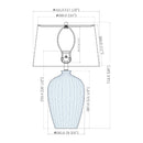 Contract furniture - Gradient Blue Ceramic Table Lamp - www.oroatrade.com
