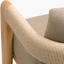 Hospitality furniture - Cushioned Teak Outdoor Accent Chair - www.oroatrade.com